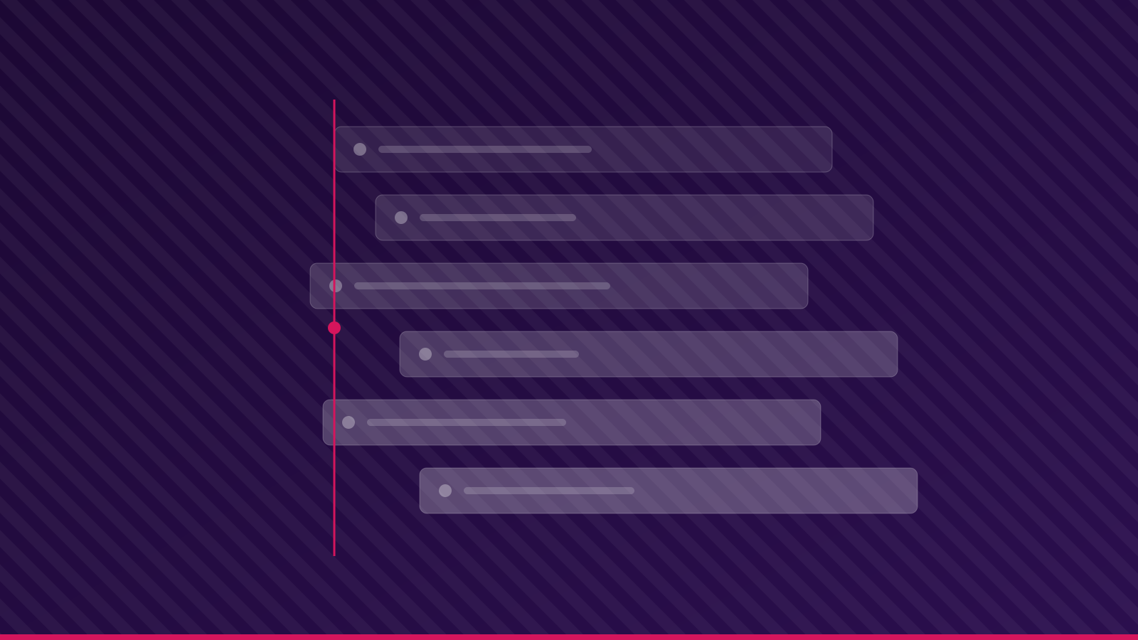 Misaligned software panels stacked against one straight vertical line, illustrating that added tools do not replace underlying structure.